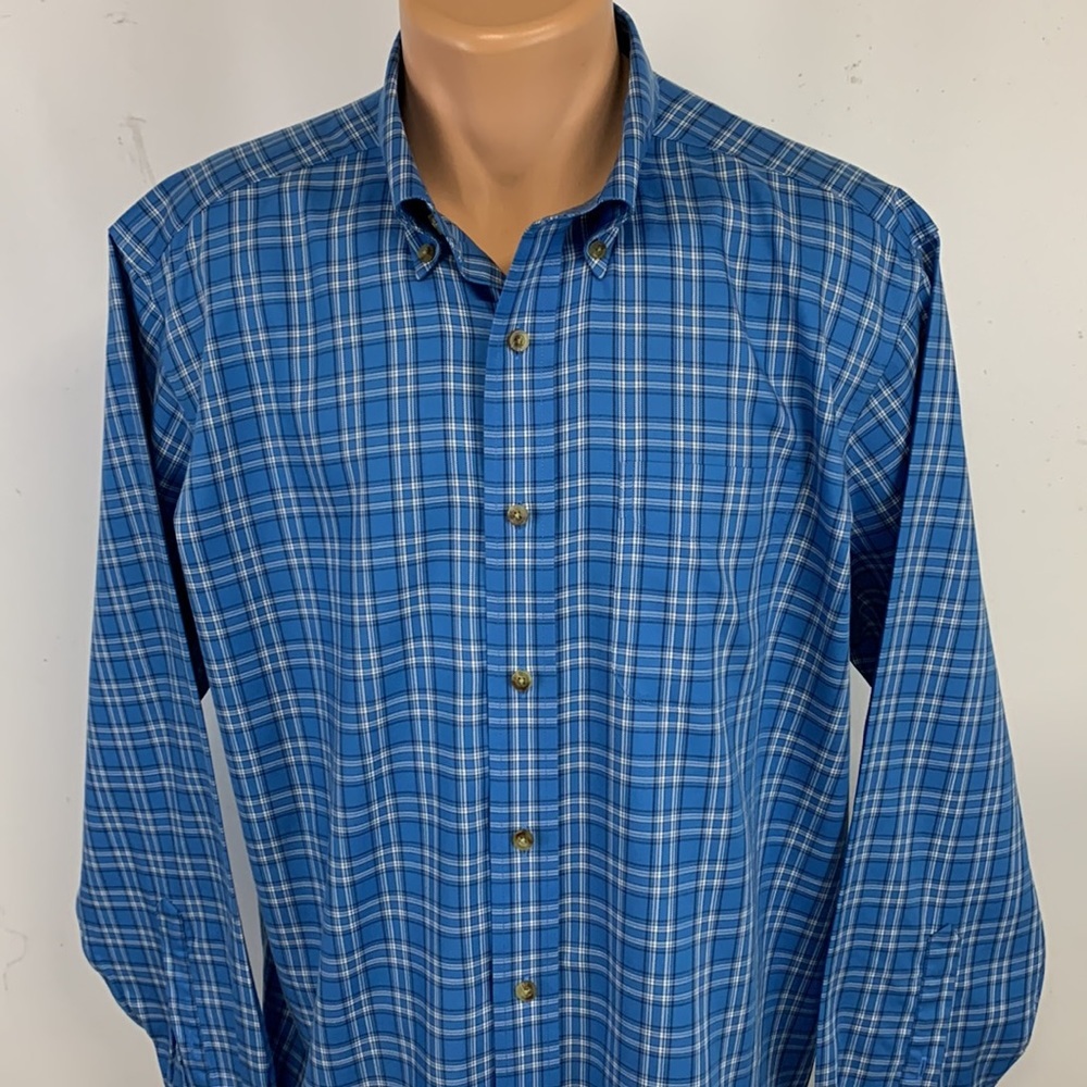 L.L. Bean long sleeve button down collar shirt. L - Picture 2 of 7